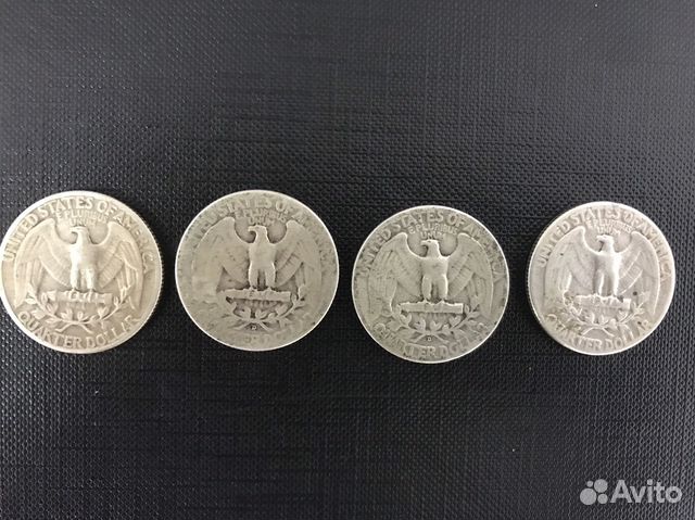 Набор квотеров США, серебро Набор квотеров США, серебро