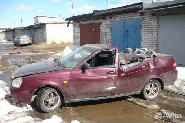 LADA Priora 1.6 МТ, 2008, битый, 200 000 км