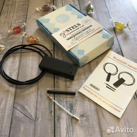 Микронаушник Bluetooth Box Магнитный