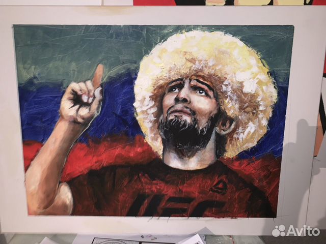 Картина маслом «Хабиб Нурмагомедов»