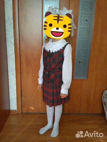 Юбка и жилет на 7 лет Школьная форма 144 гимназия