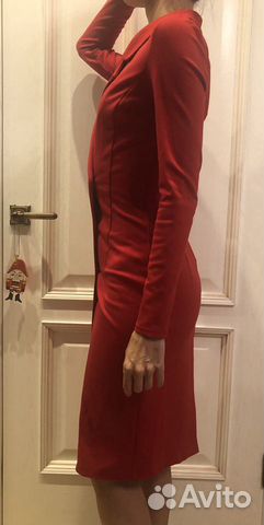 Красное платье-пиджак