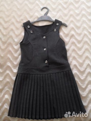 Форма школьная сарафан и жилет