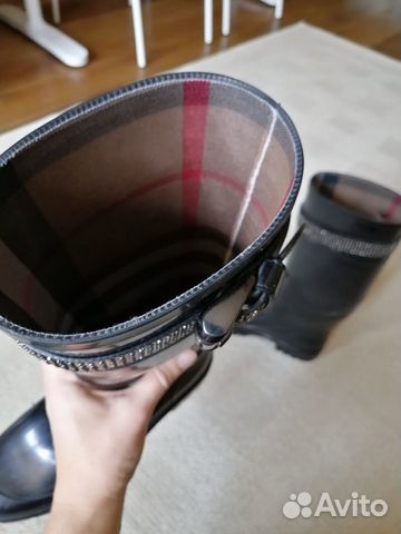 Сапоги резиновые Burberry, 38р-р, черные