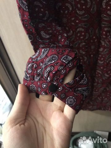 Рубашка платье в стиле бохо с огурцами H&M