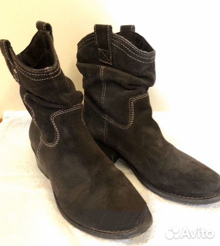Сапоги-казаки из нат.замши TJ collection р.36 Сапоги-казаки из нат.замши TJ collection р.36