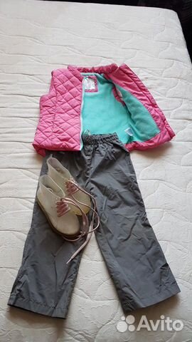 Штаны, безрукавка, сапожки