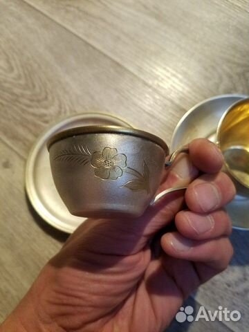Чашка с блюдцем. Позолота. СССР