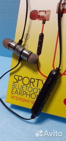 Беспроводные наушники Sport Earphones + микрофон