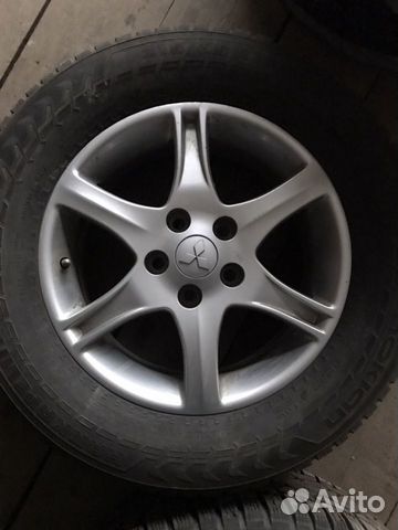 Оригинальные диски Mitsubishi в сборе с зимней рез Оригинальные диски Mitsubishi в сборе с зимней рез