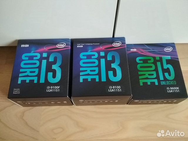 Intel core i3-8100 box i3-9100f box i3-10100 box Intel core i3-8100 box i3-9100f box i3-10100 box