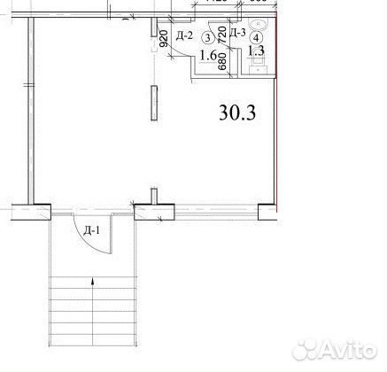 Помещение свободного назначения, 30 м² Помещение свободного назначения, 30 м²