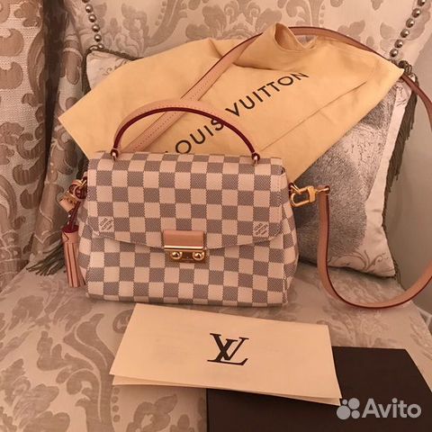Сумка Louis Vuitton LV Croisette Azur Белая Луи Сумка Louis Vuitton LV Croisette Azur Белая Луи