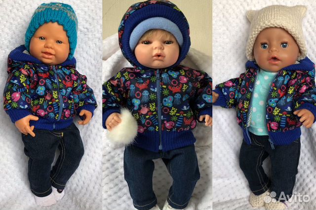 Верхняя одежда для Baby born, кукол от 21 до 45 см
