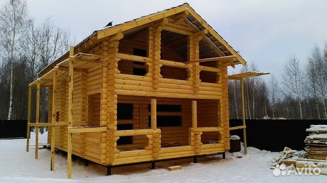 Сруб бани 6х9m, (1,5 этaжa) Зимний лес Сруб бани 6х9m, (1,5 этaжa) Зимний лес