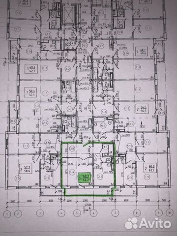 1-к квартира, 42.2 м², 17/17 эт. 1-к квартира, 42.2 м², 17/17 эт.