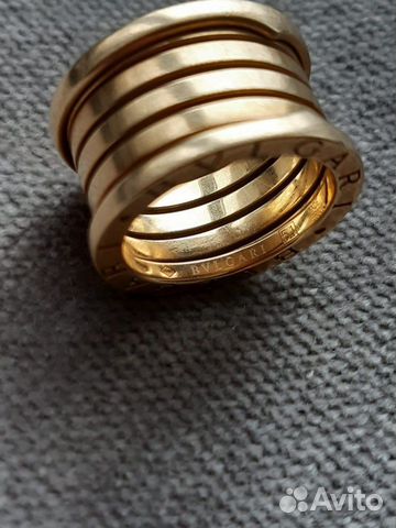 Золотое кольцо Bvlgari коллекция B.zero1 оригинал