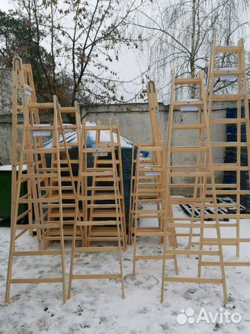 Деревянная стремянка ходули