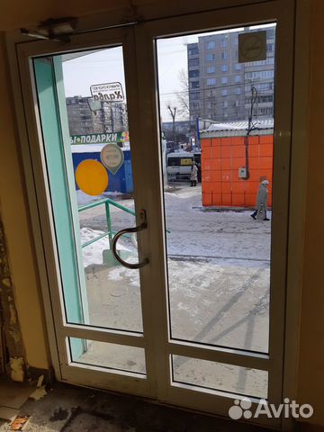 Двери алюминиевые двойные комплект