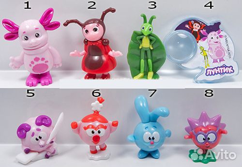 Полные серии игрушек из киндер-сюрпризов