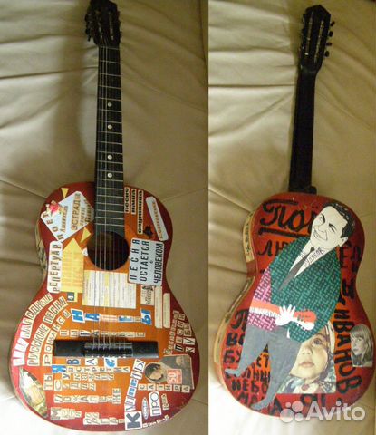 Старинная винтажная семиструнная гитара Старинная винтажная семиструнная гитара