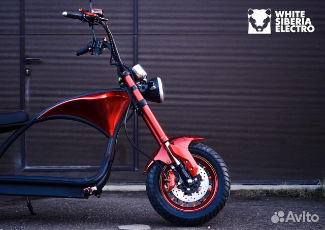 Электросамокат White Siberia Wild Wheel 3000W RED Электросамокат White Siberia Wild Wheel 3000W RED