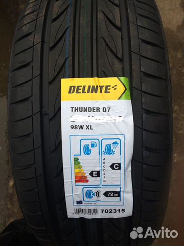 215 55 17 Delinte D7 новые летние шины / r17