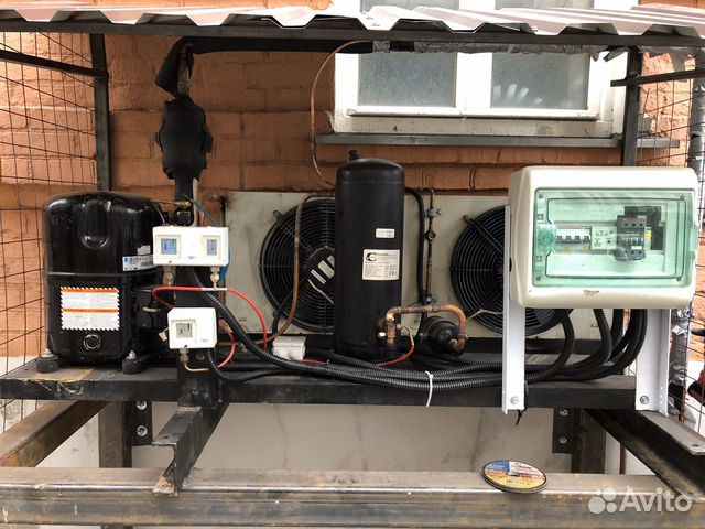 Холодильный агрегат с испарителем до 200м3 при +4С Холодильный агрегат с испарителем до 200м3 при +4С