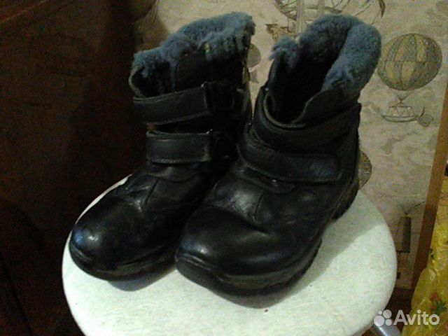 Сапоги зима,кожа,34 р
