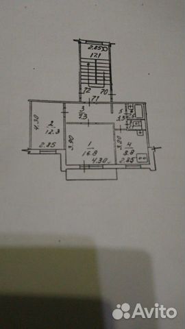 2-к квартира, 53.1 м², 4/5 эт.