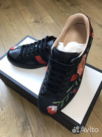 Кеды Gucci Ace размер 40 (оригинал) Кеды Gucci Ace размер 40 (оригинал)