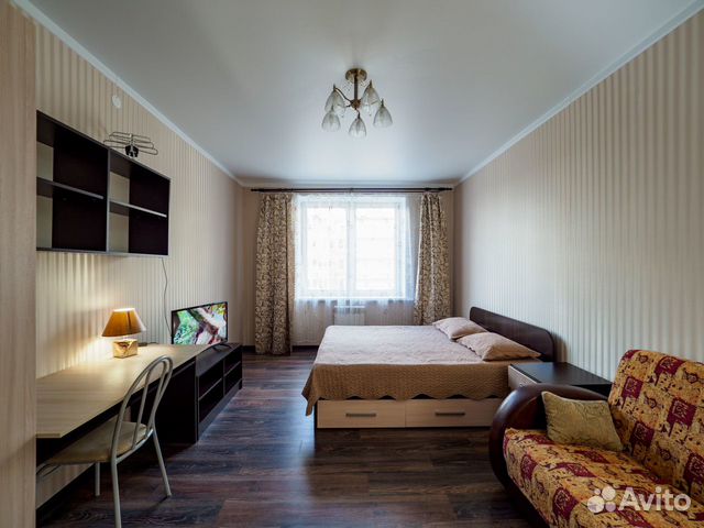 

1-к. квартира, 43 м², 2 кровати