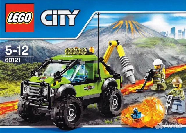 Lego City 60121 Внедорожник исследователей вулкана Lego City 60121 Внедорожник исследователей вулкана