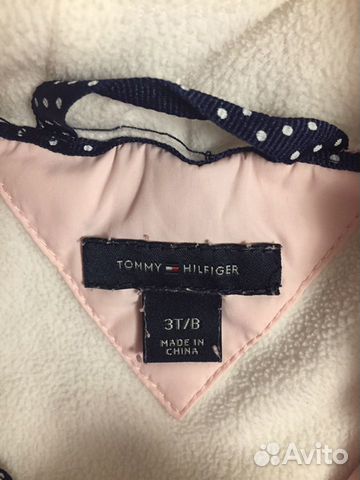 Куртка утеплённая Tommy Hilfiger на девочку 3 года