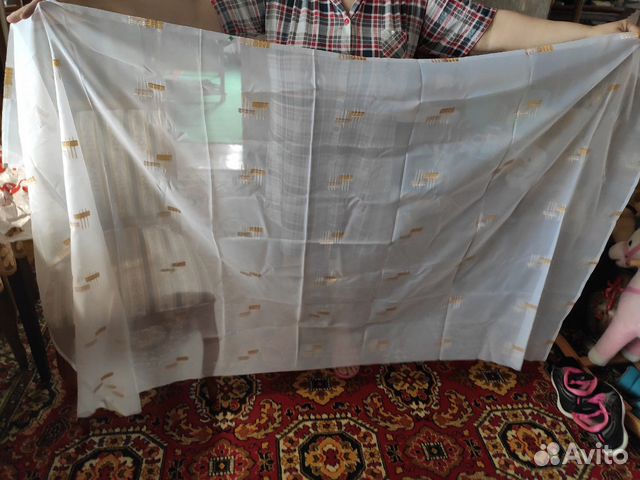 Пакет с обрезками штор и тюли