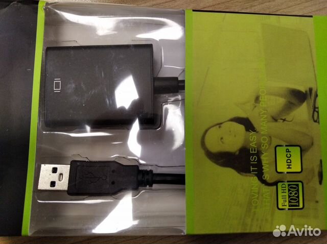 Переходник usb3.0 (2.0) на vga