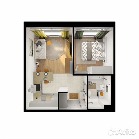 1-к квартира, 37.7 м², 8/25 эт.