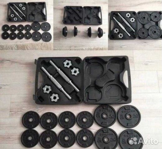 Набор гантелей для силовых тренировок 20 кг