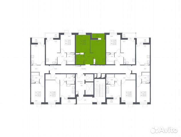 1-к квартира, 37 м², 8/17 эт.