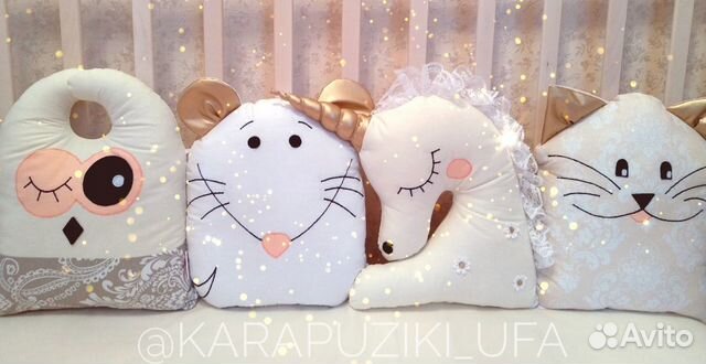 Бортики, комплекты в детскую кроватку (новые)