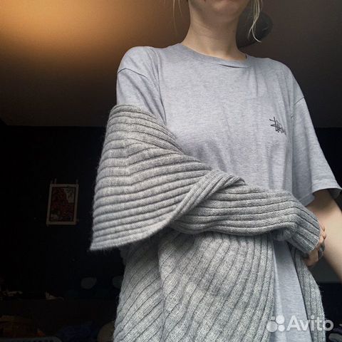 Серый шерстяной кардиган Alpaca Trending Co