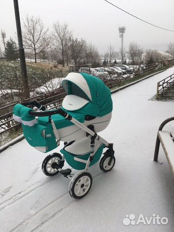 Коляска Rico Bruno Ecco 2 в 1 мятная Коляска Rico Bruno Ecco 2 в 1 мятная