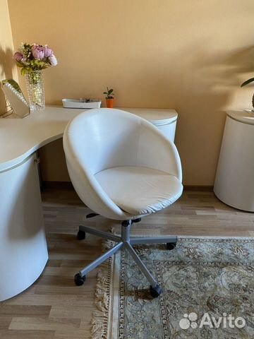 Кресло икеа скрувста, белое