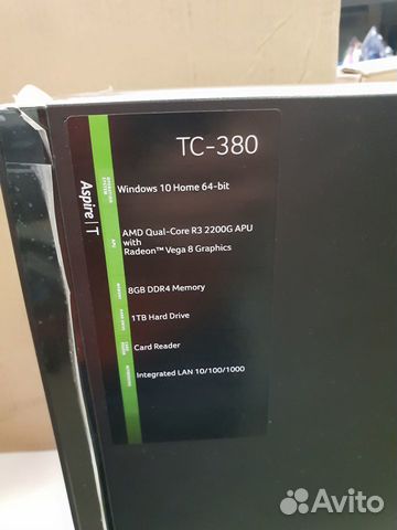 Новый системный блок Acer Aspire TC-380 Новый системный блок Acer Aspire TC-380