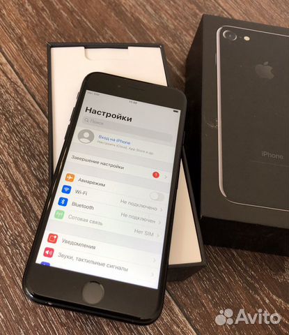 iPhone 7, (32Gb),Jet Black,рст