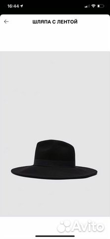 Шляпа черная zara новая фетровая с широкими полями Шляпа черная zara новая фетровая с широкими полями