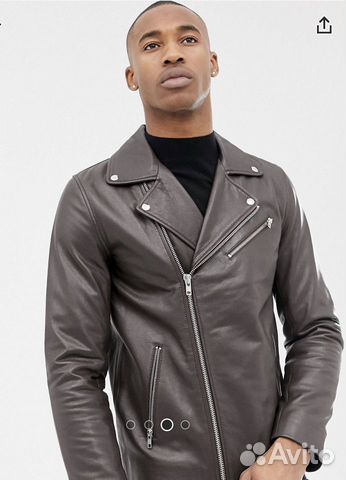 Кожаная куртка мужская ASOS Кожаная куртка мужская ASOS
