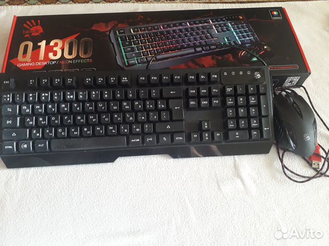 Игровая клавиатура и мышь(bloody q1300+ bloody q50 Игровая клавиатура и мышь(bloody q1300+ bloody q50