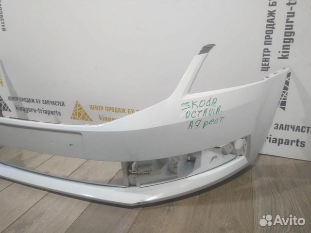 Бампер передний бу Skoda Octavia A7 рестайлинг OEM