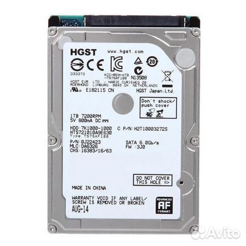 Жесткий диск hgst 1 TB HTS721010A9E630 Жесткий диск hgst 1 TB HTS721010A9E630